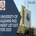 University of Kashmir PhD Merit List Out For 2025